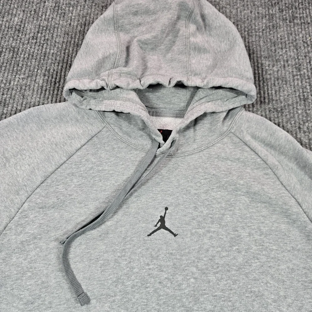 Jordan Hoodie Mens‎ XL Gray Dri-FIT Fleece Pullover Crossover Fleece dq7327-091